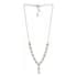 Premium Ethiopian Opal Necklace in Platinum Over Sterling Silver, Lariat Style, Welo Opal Jewelry (18 Inches) 7.50 ctw image number 4