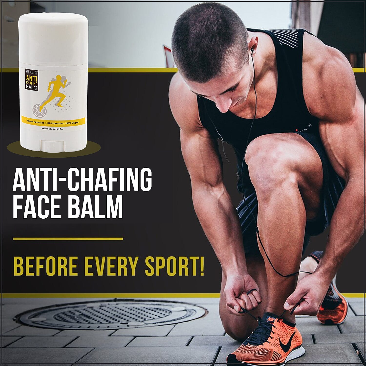 Skin Elements Anti-Chafing Face Balm-Avoid Irritation from Face Masks & PPE Gear