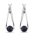 Lapis Lazuli Ball Earrings in Sterling Silver 4.00 ctw image number 0