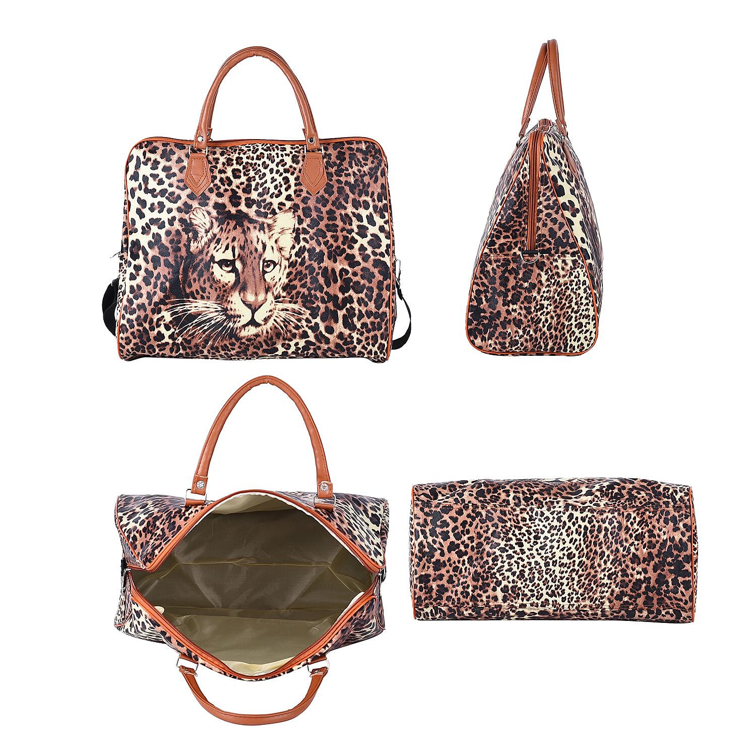 ★早期完売★LOULOUSEOUL★Love Leopard★Dot Tote Bag★大人気 Midi Zipper Tote: Black Leopard Coated Canvas + Plus $40