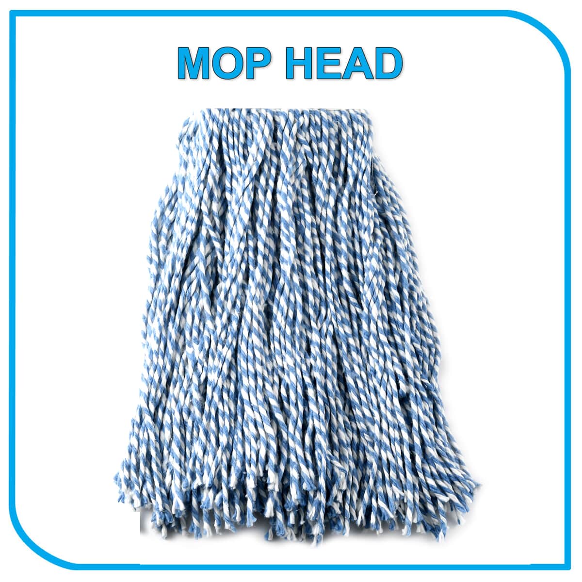 Quality Kitchen Blue Wet Mop Head (100% Cotton) image number 3