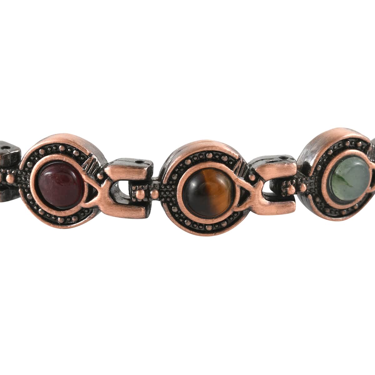 Magnetic by Design Multi Gemstone Bracelet in Rosetone (7.25 In) 5.00 ctw image number 1