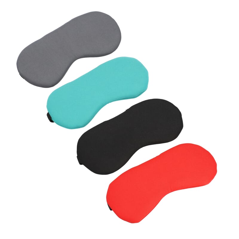 Set of 4 Multi Color Polyester Eye Masks with Filled of Foam