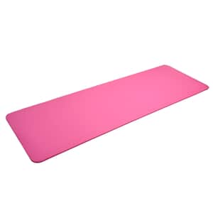 Pink Moisture Resistant NBR Yoga Mat with Strap