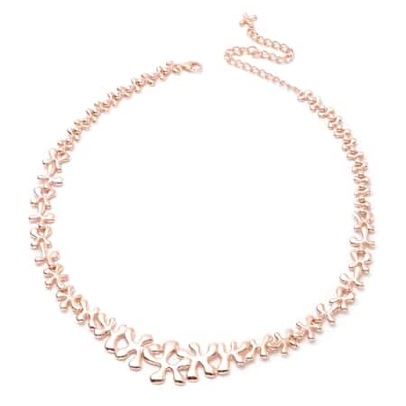 LucyQ Splash Collection 14K Rose Gold Over Sterling Silver Necklace 20 Inches 45 Grams image number 0