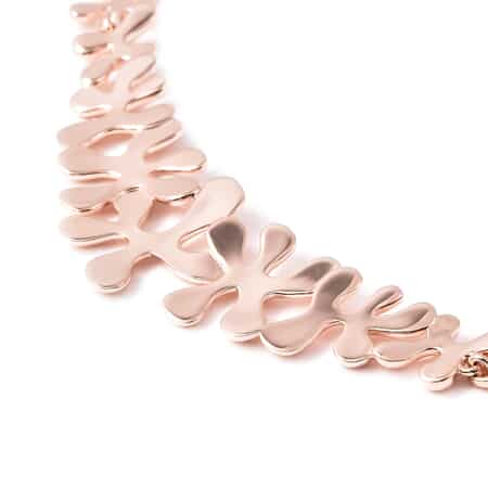LucyQ Splash Collection 14K Rose Gold Over Sterling Silver Necklace 20 Inches 45 Grams image number 4