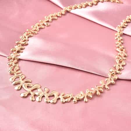 LucyQ Splash Collection 14K Yellow Gold Over Sterling Silver Necklace 20 Inches 45 Grams image number 1
