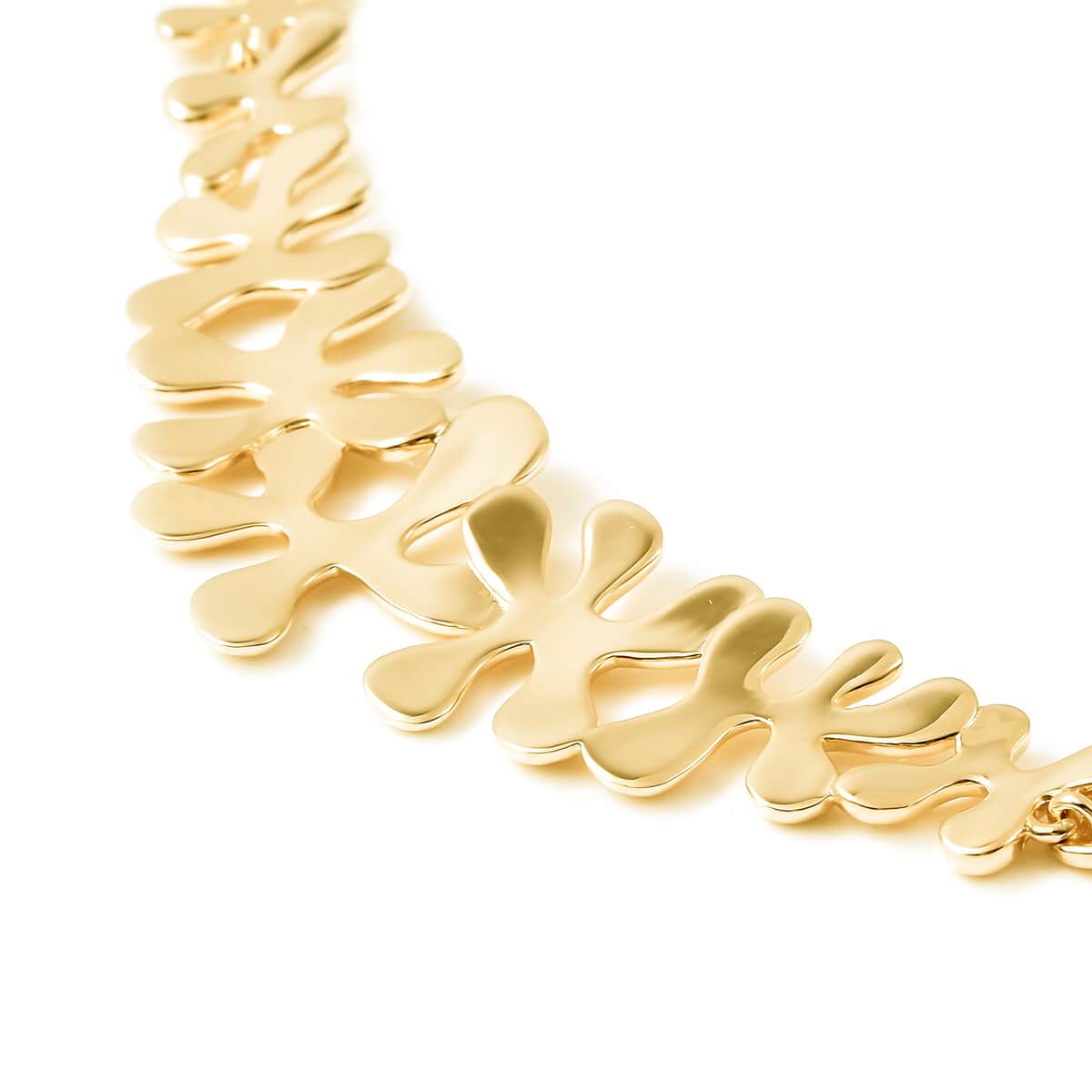 LucyQ Splash Collection 14K Yellow Gold Over Sterling Silver Necklace 20 Inches 45 Grams image number 4