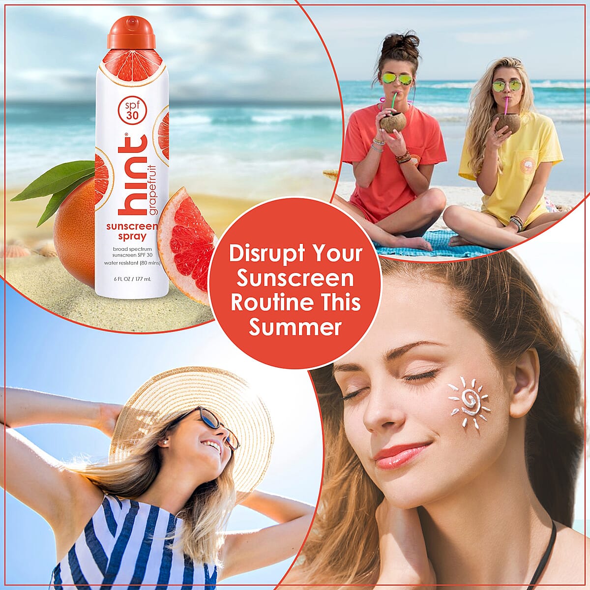 Hint SPF 30 Sunscreen Spray -Pineapple (6 fl oz) image number 2