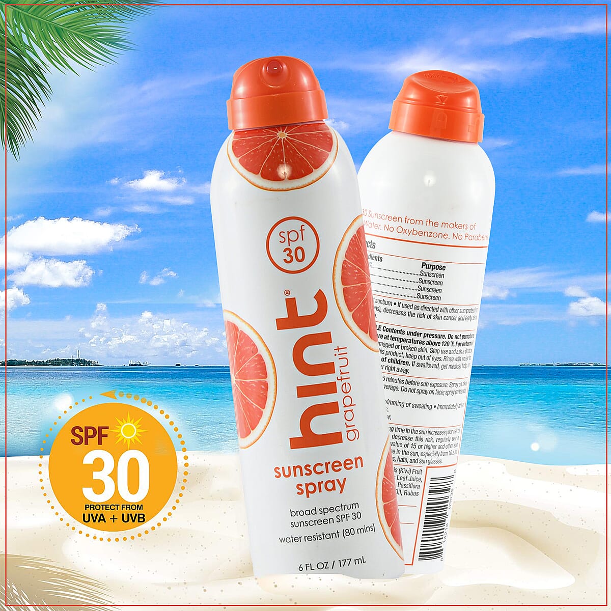 Hint SPF 30 Sunscreen Spray -Pineapple (6 fl oz) image number 3