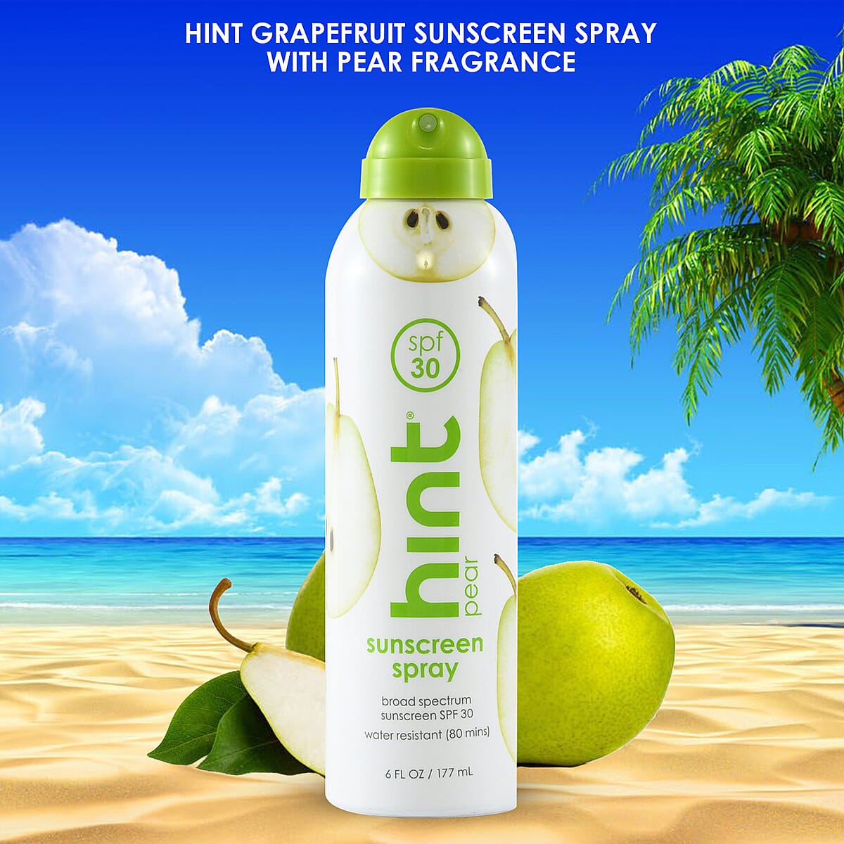 Hint SPF 30 Sunscreen Spray -Pear (6 fl oz) image number 1