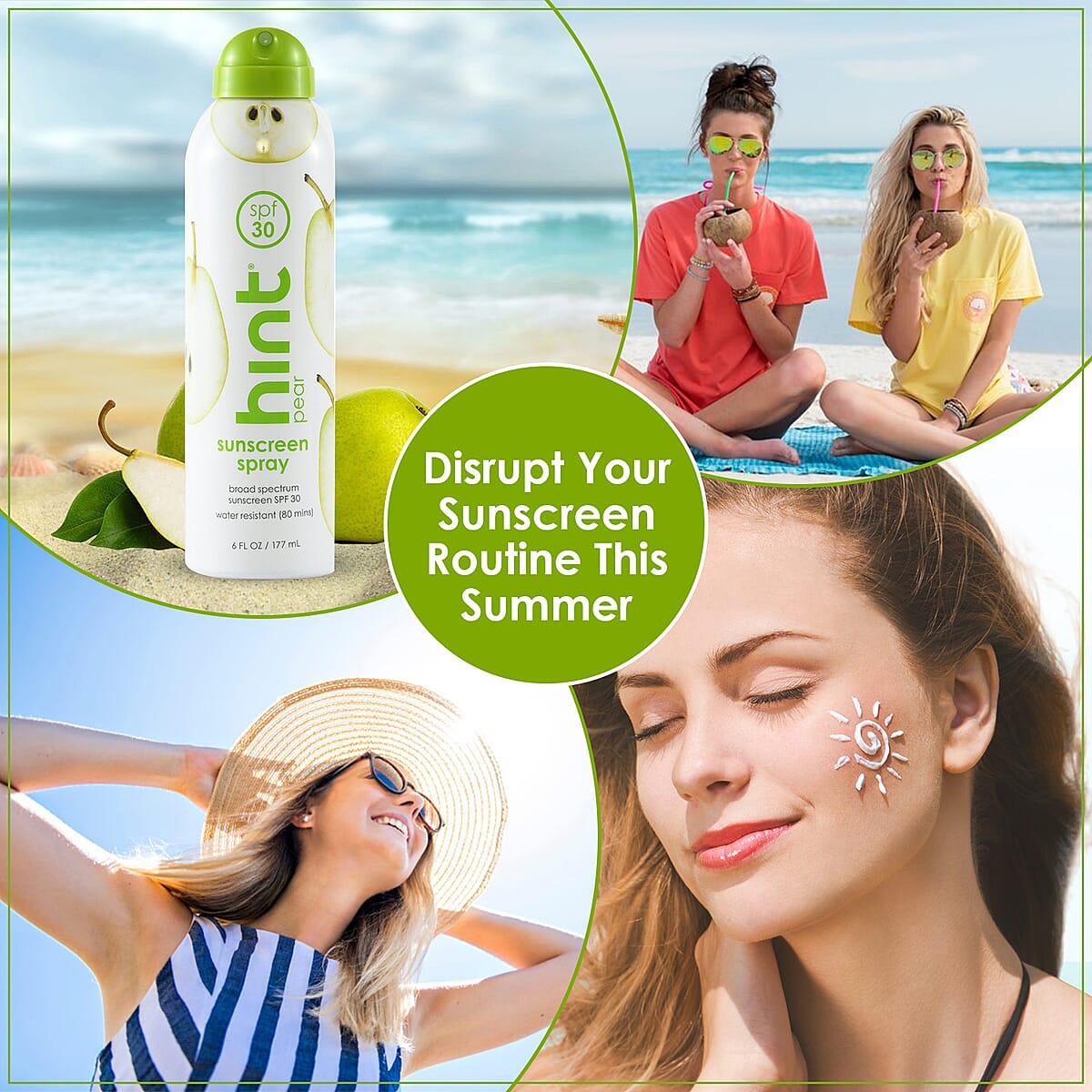 Hint SPF 30 Sunscreen Spray -Pear (6 fl oz) image number 2