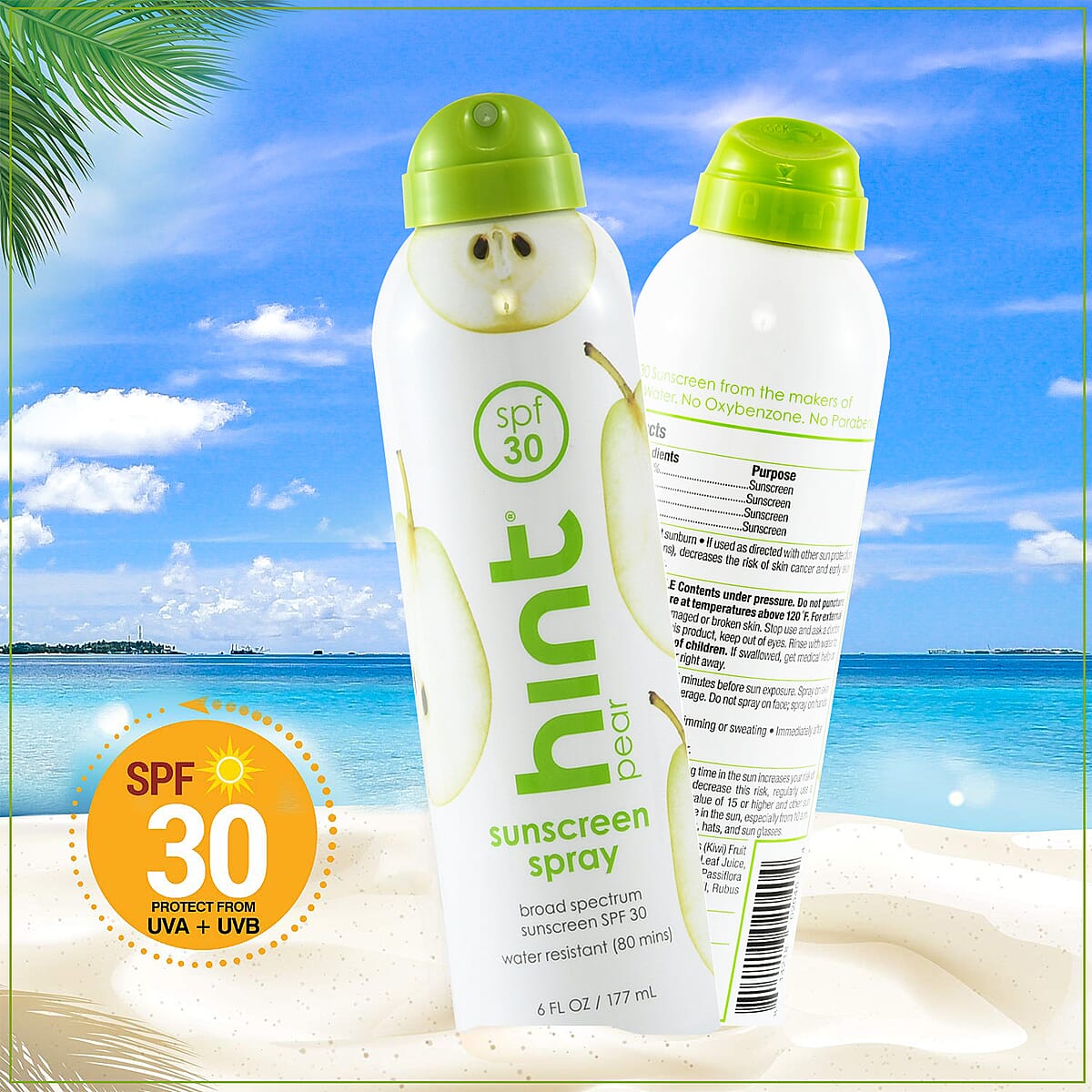 Hint SPF 30 Sunscreen Spray -Pear (6 fl oz) image number 3