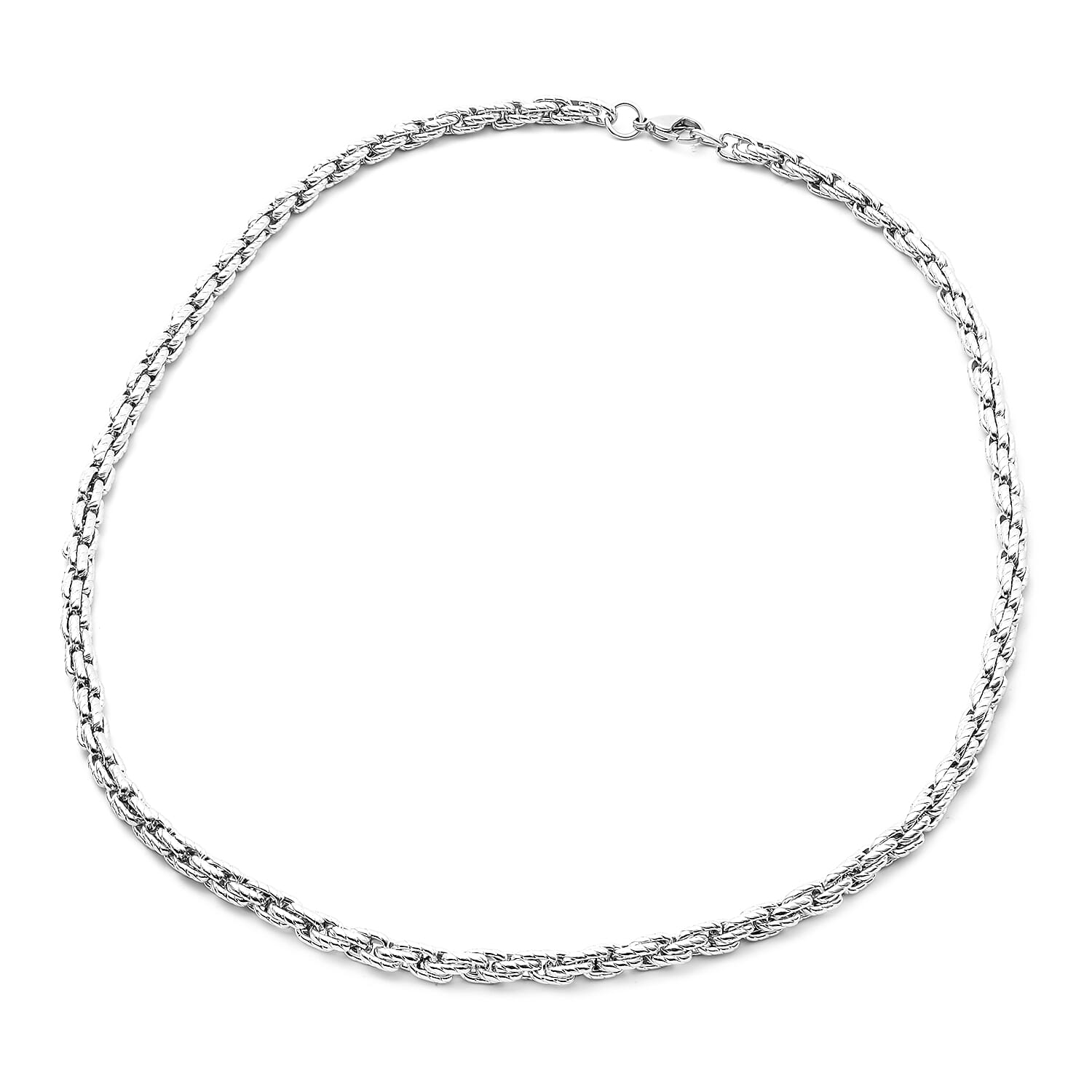 Rope Chain Necklace (24.50 in) in Stainless Steel 59.15 Grams