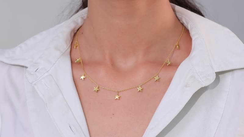 14K Yellow Gold Over Sterling Silver Necklace 18 Inches 6.60 Grams