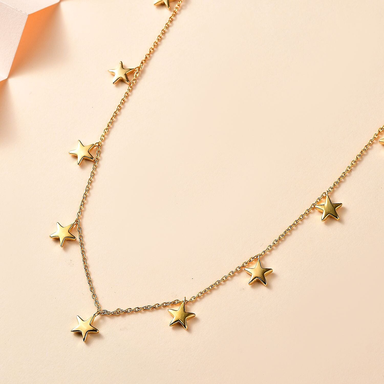 14K Yellow Gold Over Sterling Silver Necklace 18 Inches 6.60 Grams