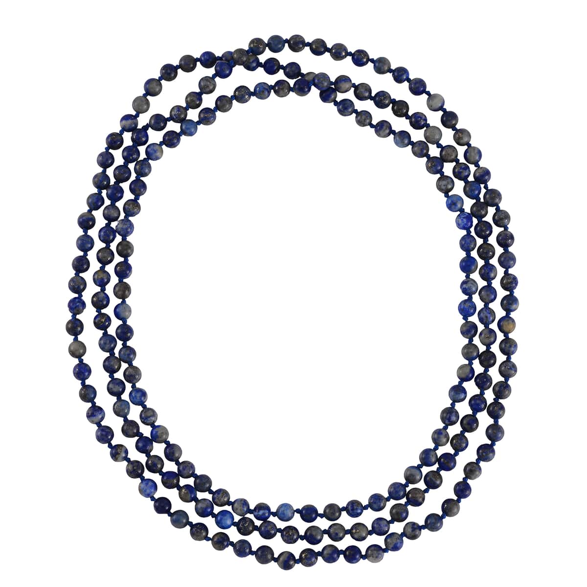 Lapis Lazuli Beaded Endless Necklace 60 Inches 365.00 ctw image number 2