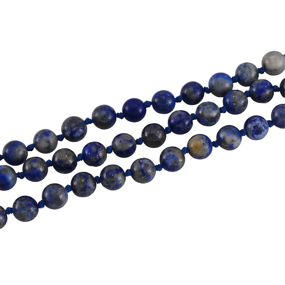 Lapis Lazuli Beaded Endless Necklace 60 Inches 365.00 ctw image number 7