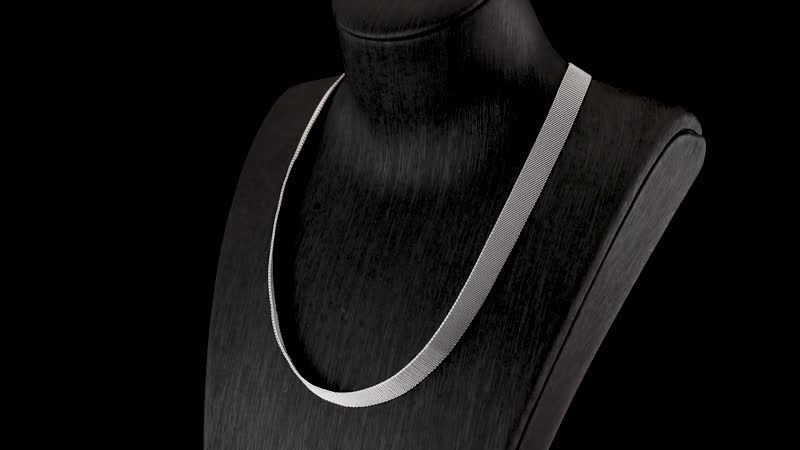 Mesh Bracelet (7.50 in) and Necklace (20.00 In) in Stainless Steel (23.10 g)