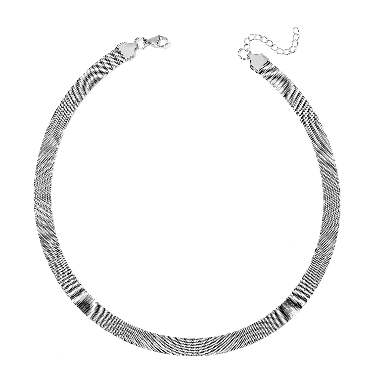 Mesh Bracelet 7.50 Inch and Necklace in Stainless Steel (20.00 In) 23.10 Grams
