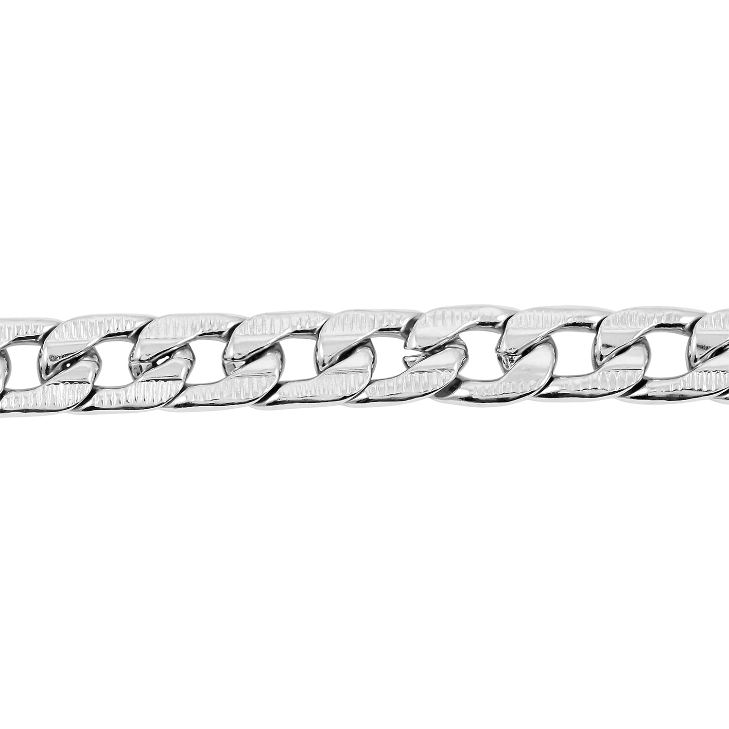 Curb Bracelet (7.75 in) and Necklace 20.00 Inches in Stainless Steel