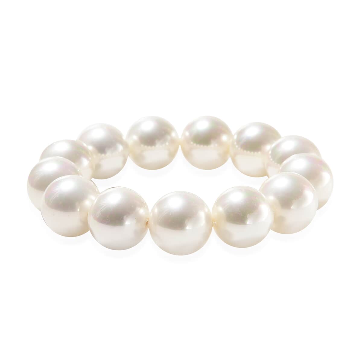 08 July TLV White Shell Pearl Bracelet (6.50 In) 415.00 ctw image number 0