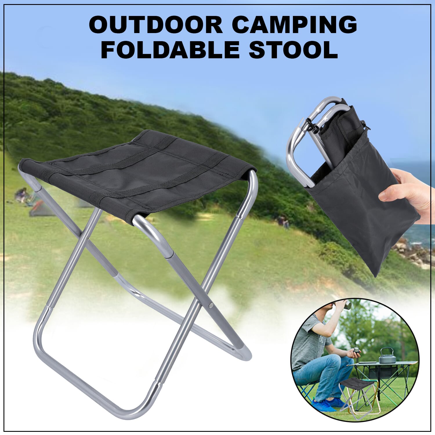 Foldable discount outdoor stool