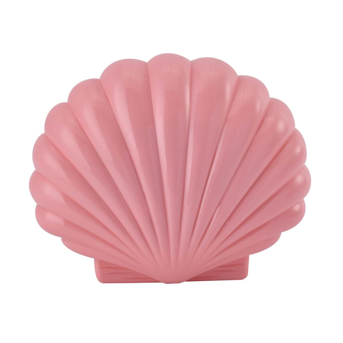Pink Shell Shape Magnetic Ballerina Musical Jewelry Box image number 2