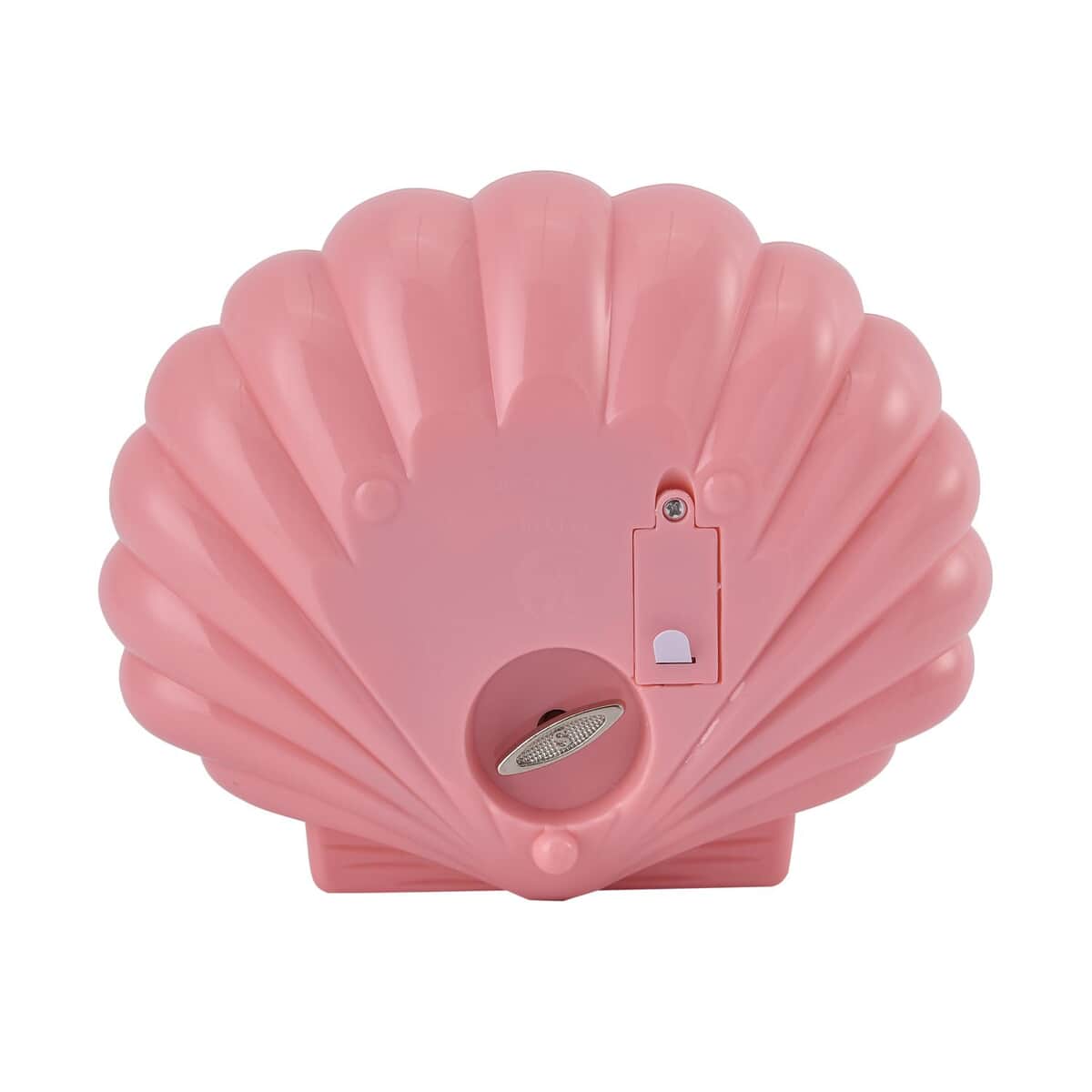 Pink Shell Shape Magnetic Ballerina Musical Jewelry Box image number 3