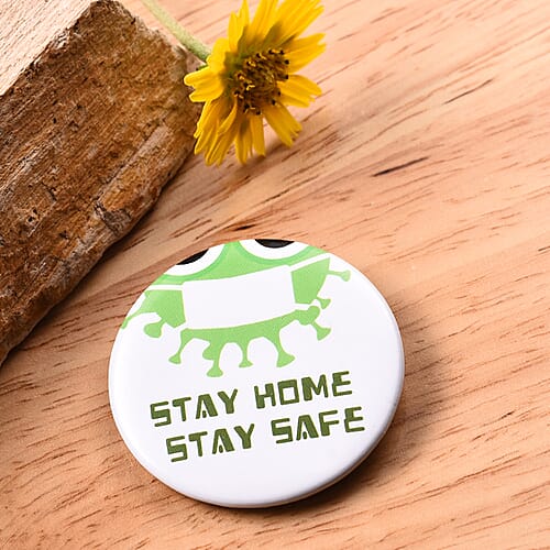 Green Button Pin - Product card gallery slide 2 (9431094132991)