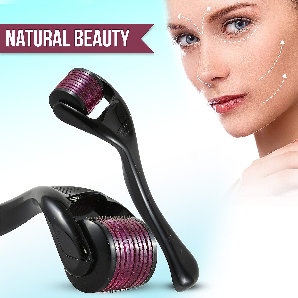 DANIELLE Creations Microneedling Roller Black Wand with Case (Needle Size -0.50 mm) image number 2