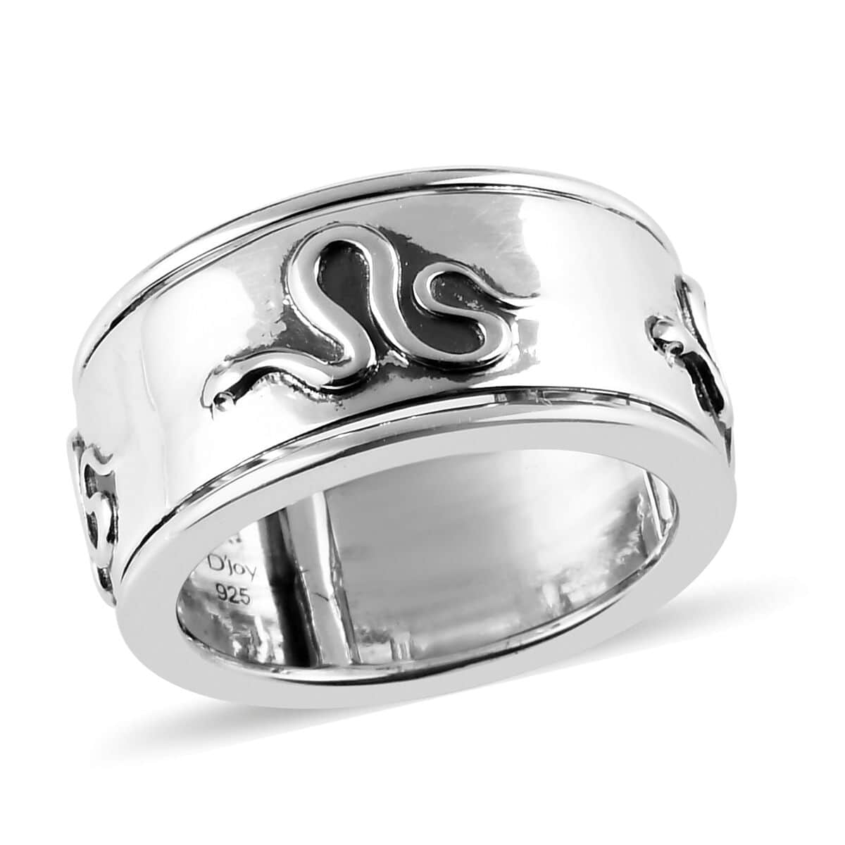 Turtle Band Ring in Sterling Silver 5 Grams image number 0
