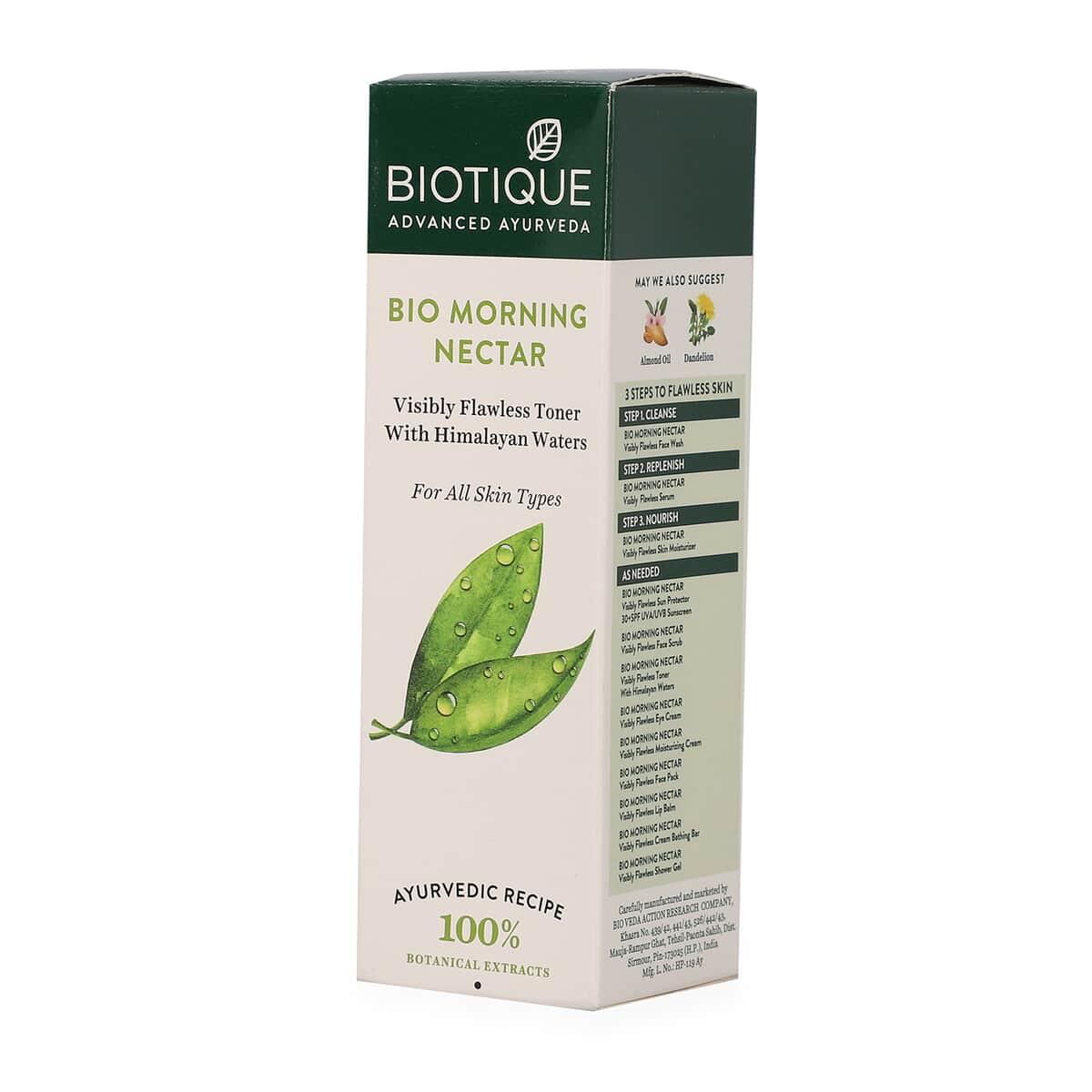 BIOTIQUE Advanced Ayurveda Visibly Flawless Toner with Himalayan Waters For All Skin Types image number 5