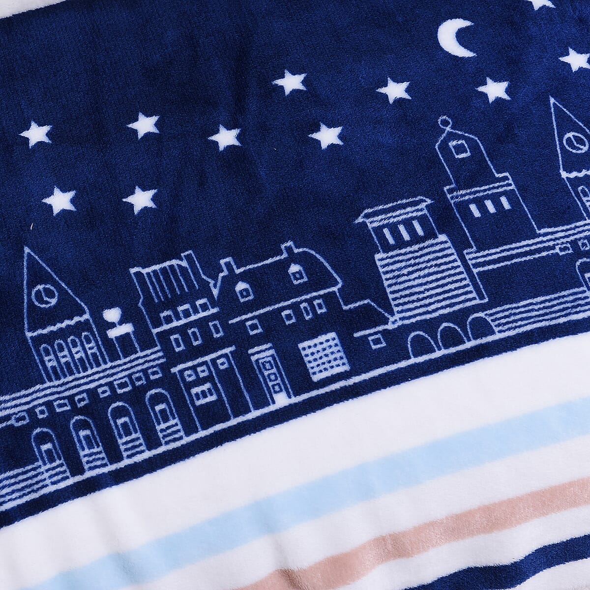 HOMESMART Multi Color Floral in Mirror Microfiber Flannel Blanket (60x80) image number 3