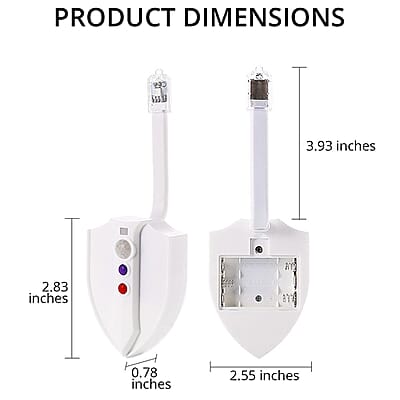 Lightning Bowl White Motion Activated Color Changing Toilet UV Light (3xAAA Battery Not Included)