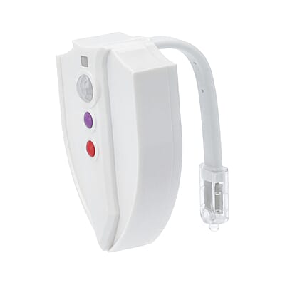 Lightning Bowl White Motion Activated Color Changing Toilet UV Light (3xAAA Battery Not Included)