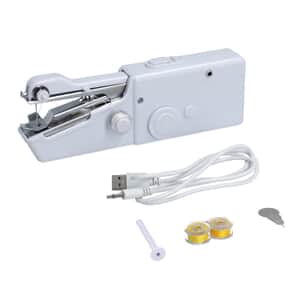 White Handy Stitch Handheld Sewing Machine (4x1.5V Battery Not included)