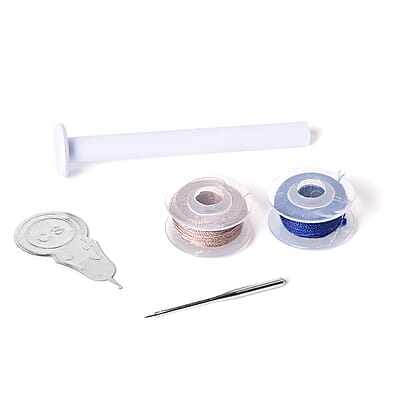 White Handy Stitch Handheld Sewing Machine (4x1.5V Battery Not included)