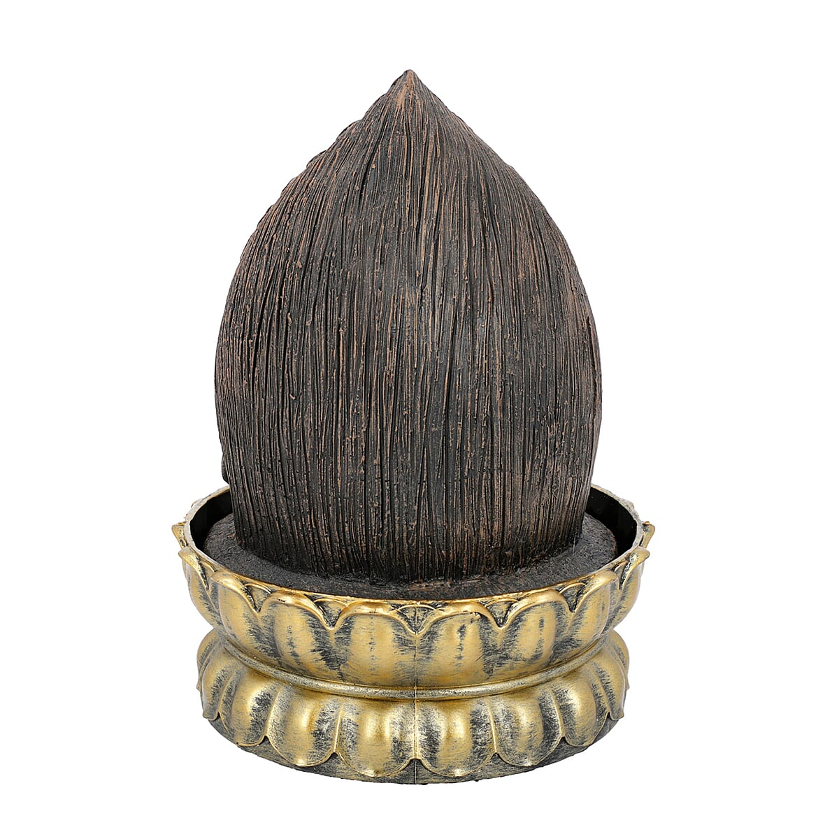 Decorative Buddha Water Fountain with Shungite Ball-Gold image number 2