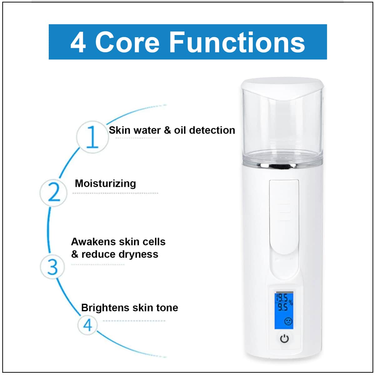 White Multi Functional Spray Mist with Moisture Meter (40 ml) image number 1