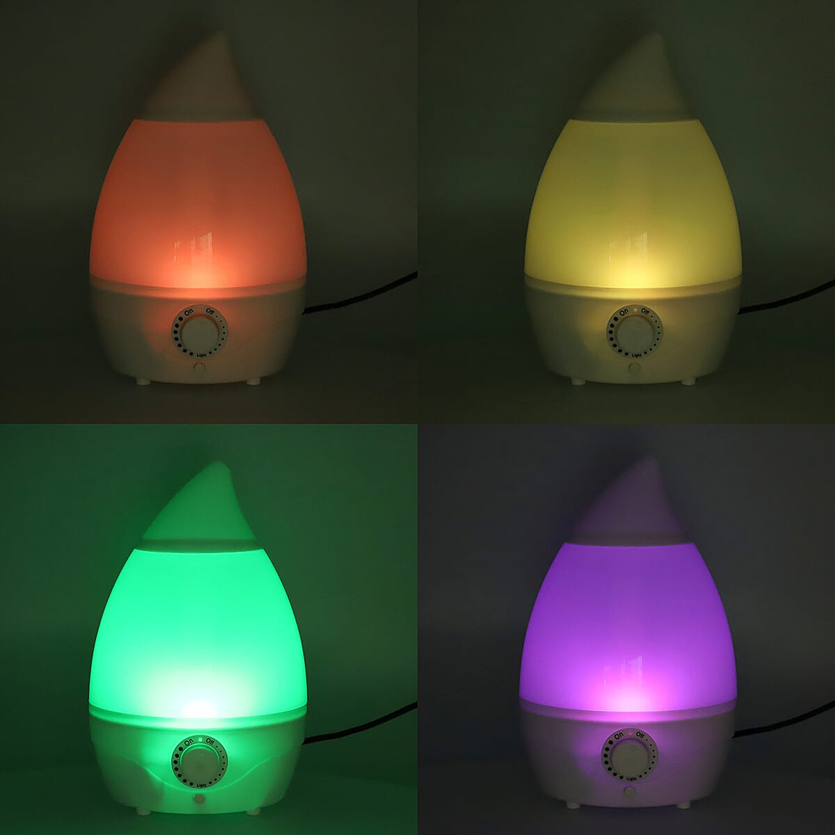 2in1 LED Ultrasound Humidifier Diffuser with 10 Essential Oils (Included: Lavender, Vanilla, Rose, Bluewater, Jasmine, Sandalwood, Musk, Cotton, Fresh Linen, Bamboo) image number 4
