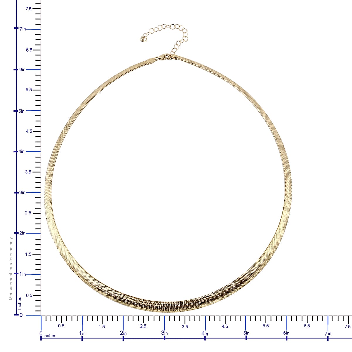 Vicenza Italian Collection 10K Yellow Gold Mesh Necklace 18 Inches 3.40 Grams image number 3