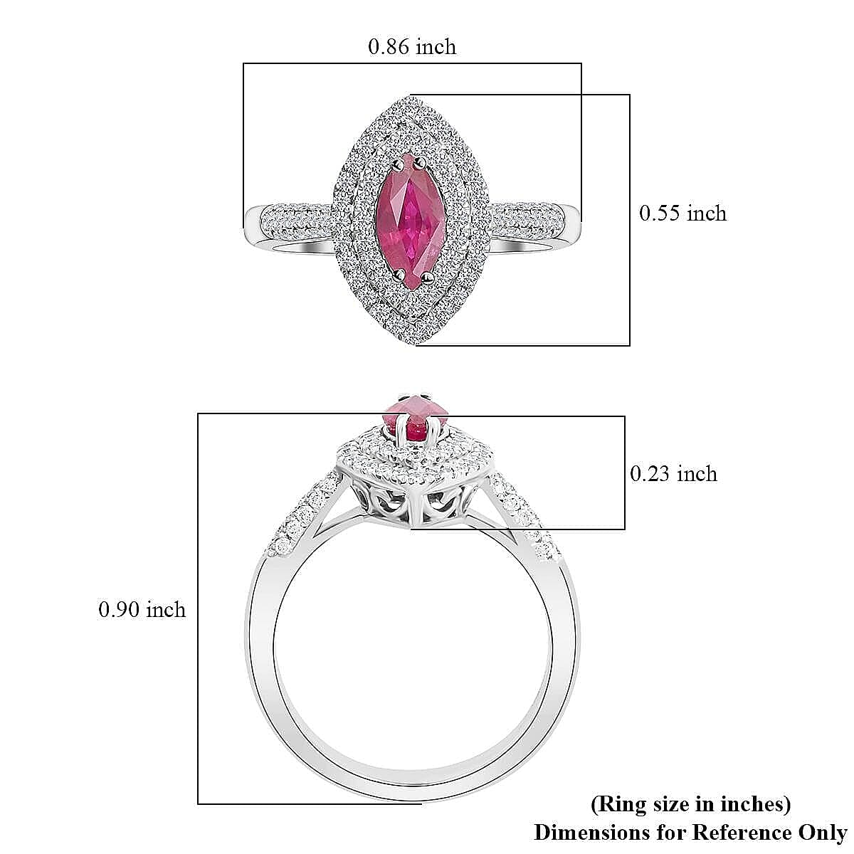 One Of A Kind Certified & Appraised Rhapsody AAAA Royal Thai Ruby and E-F VS Diamond 1.10 ctw Ring in 950 Platinum (Size 7.0) 7.60 Grams