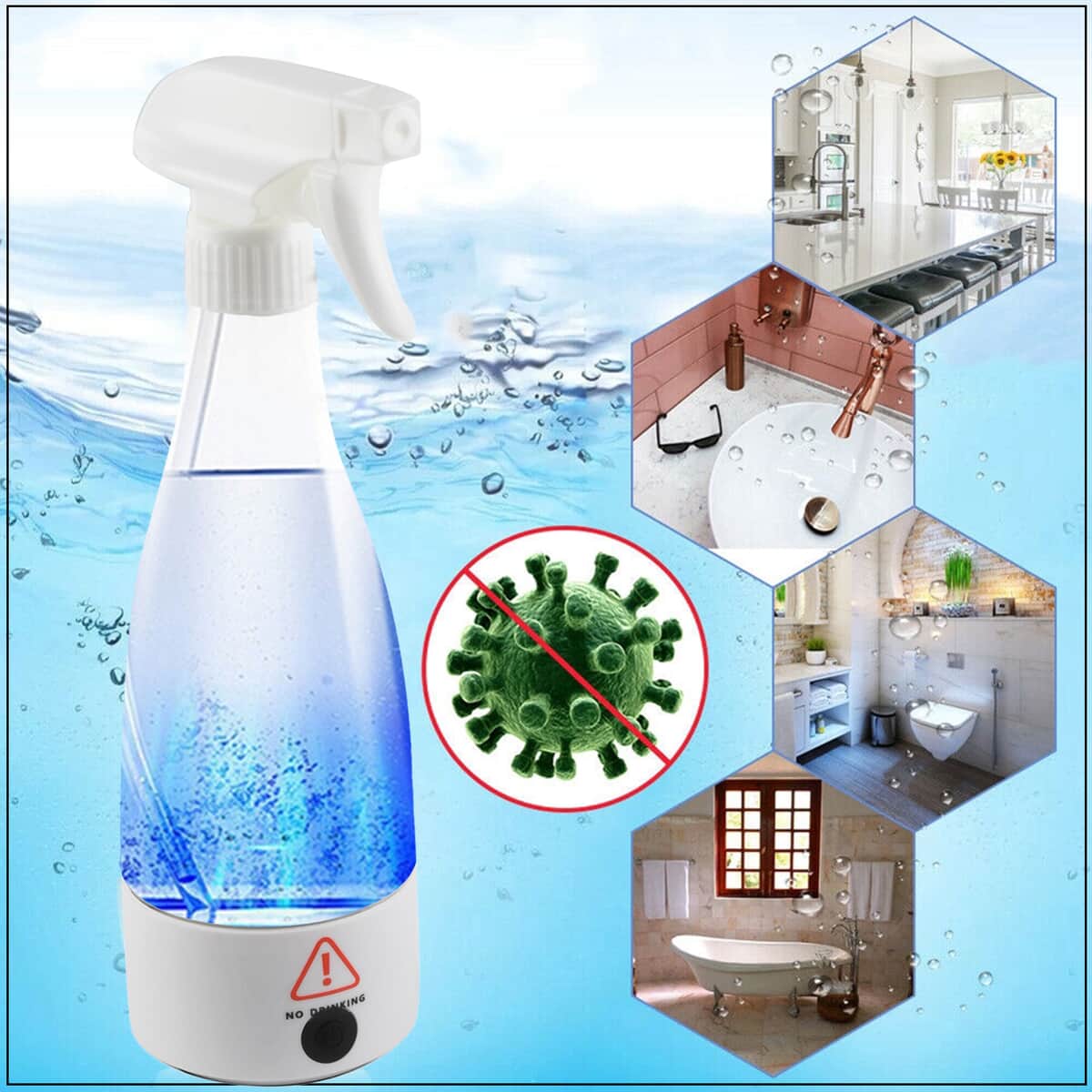 White Home Spray Making Machine (350 ml) with USB Charging image number 3