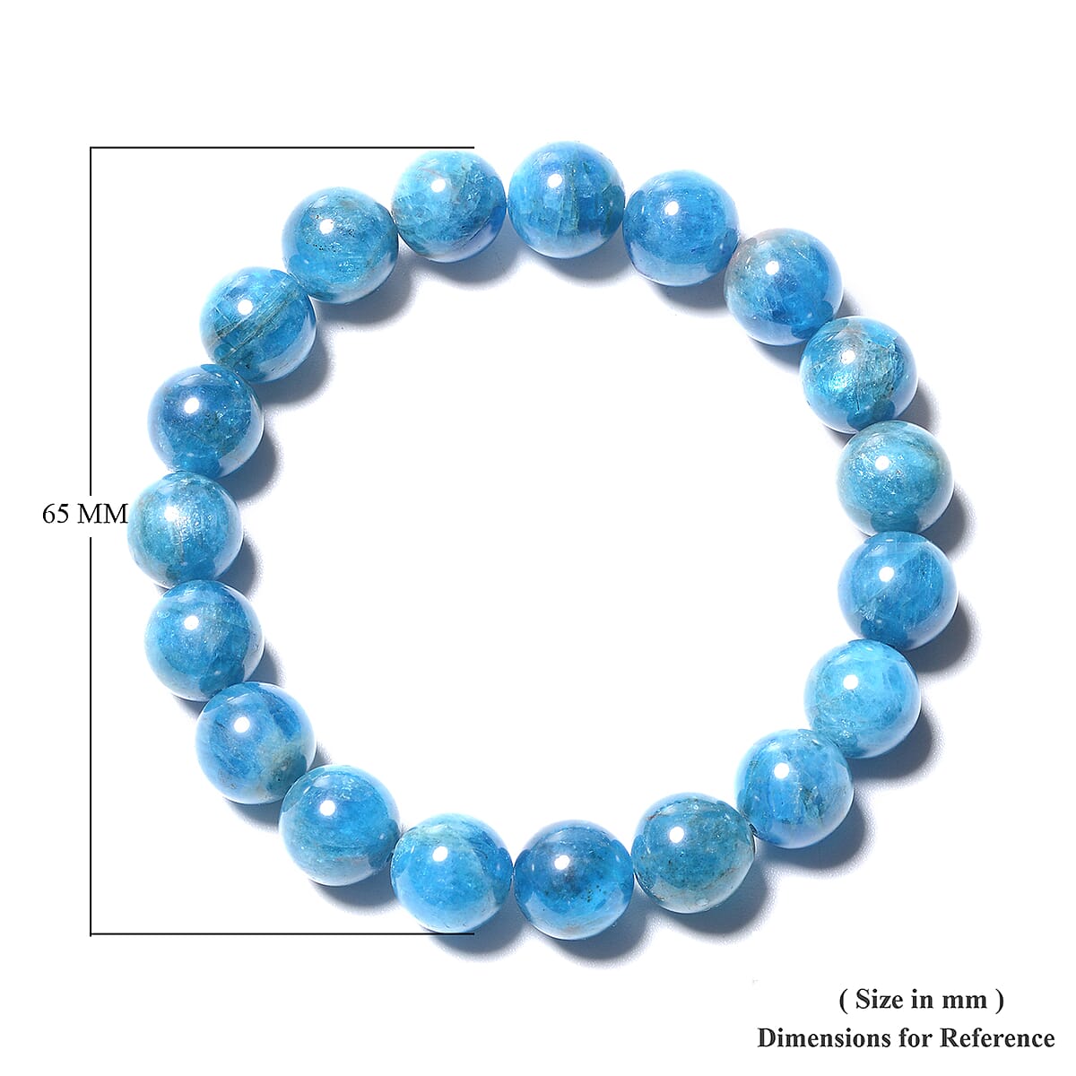 Malgache Neon Apatite Beaded Stretch Bracelet 161.50 ctw image number 2