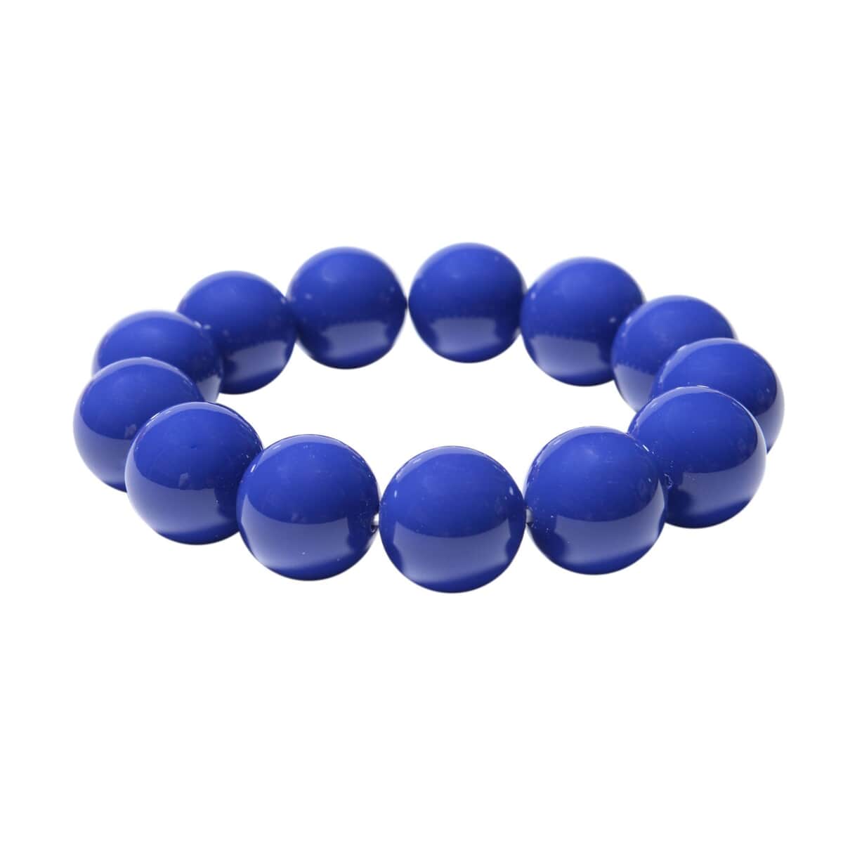 Ankur Treasure Chest Tanzanite Color Shell Pearl Stretch Bracelet image number 0