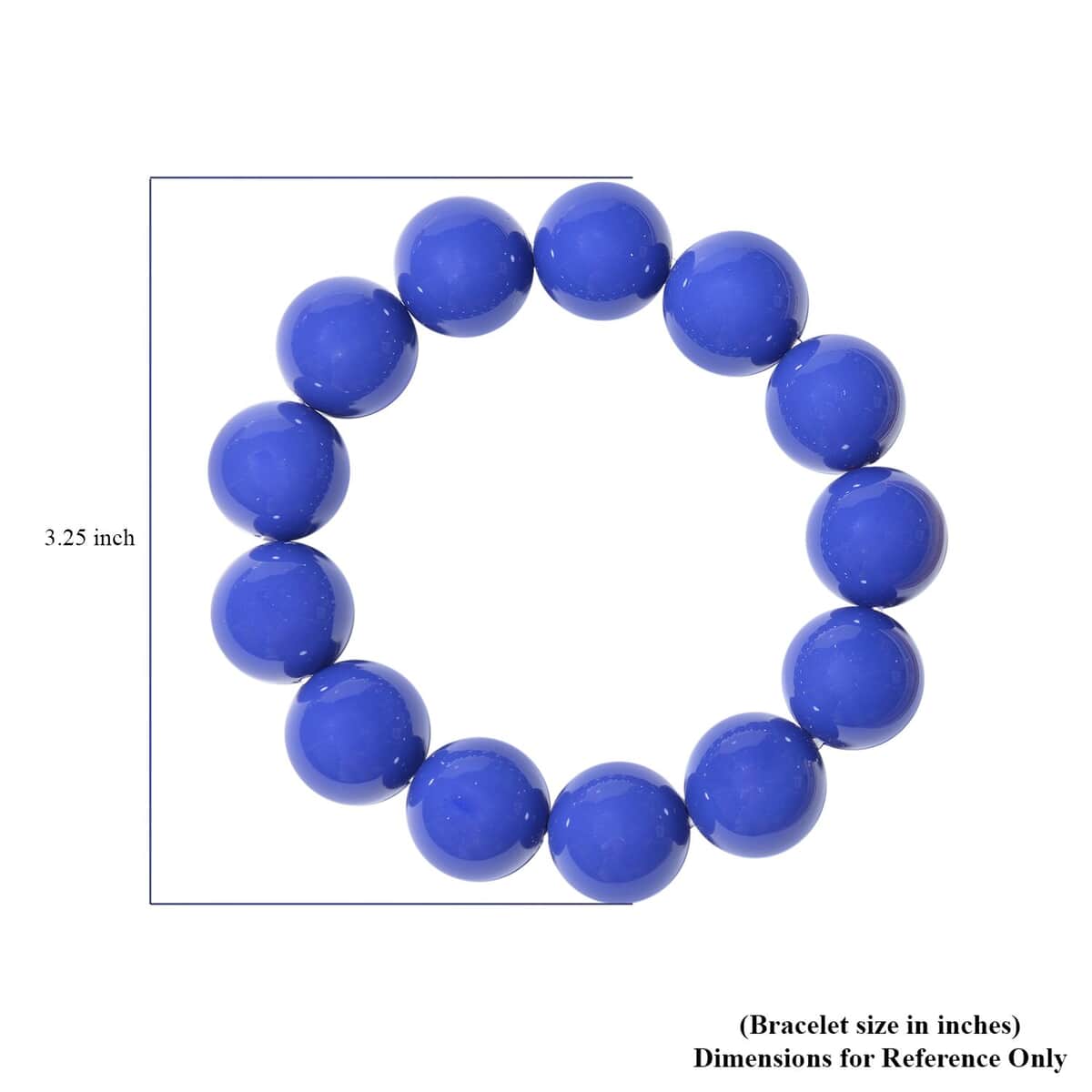 Ankur Treasure Chest Tanzanite Color Shell Pearl Stretch Bracelet image number 2