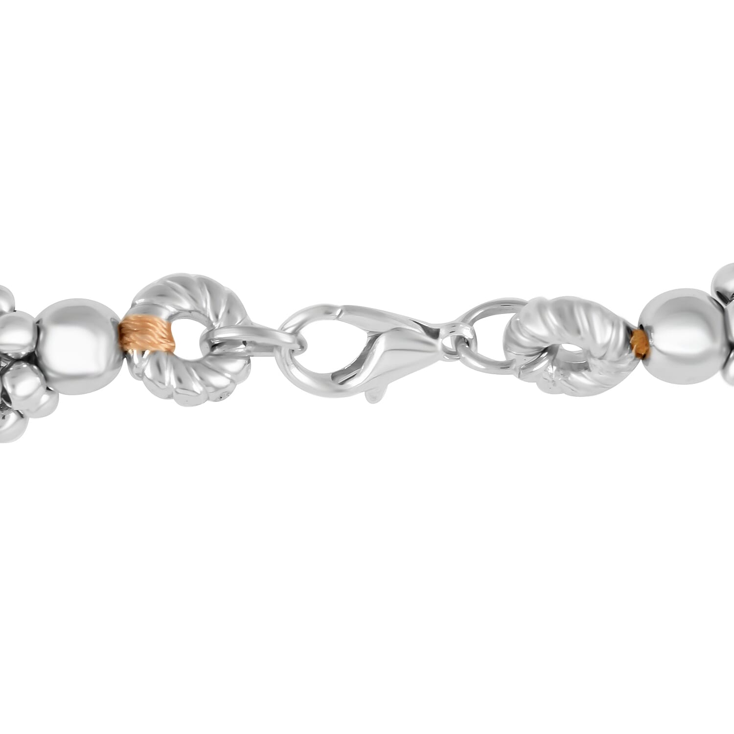 Golden Seed Bead Multi Strand Necklace 24 Inches in Silvertone