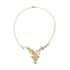 Jardin Collection South Sea Golden Culture Pearl and Multi Gemstone Necklace 18 Inches in Vermeil YG Over Sterling Silver 2.30 ctw image number 1