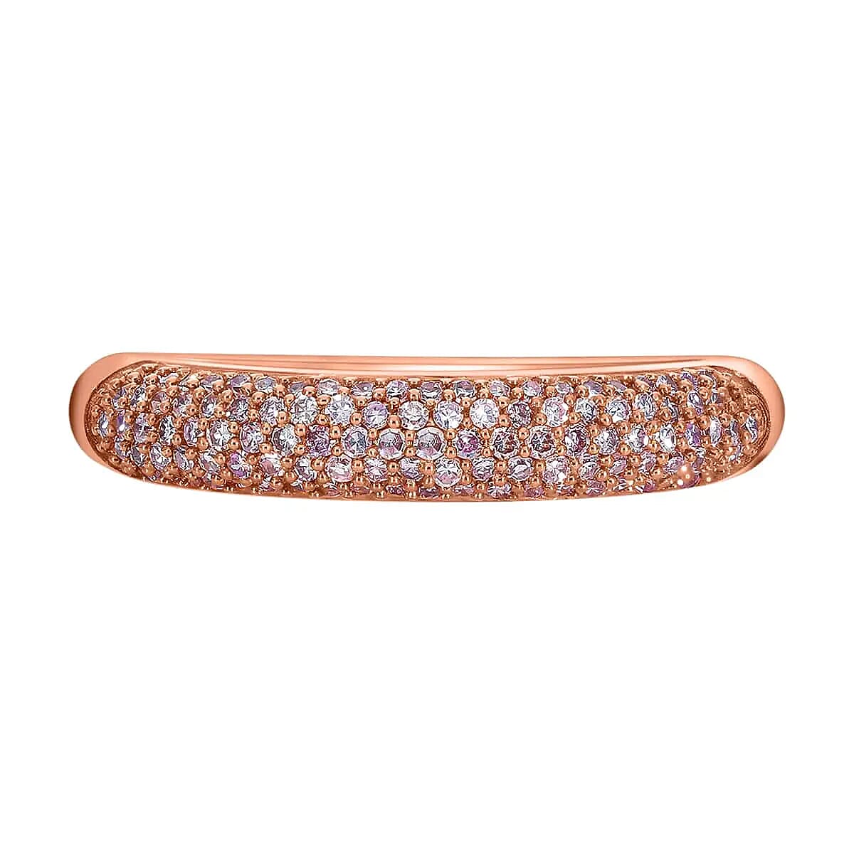 Luxoro 10K Rose Gold Natural Pink Diamond (I3) Band Ring (Size 10.0) 0.50 ctw image number 0